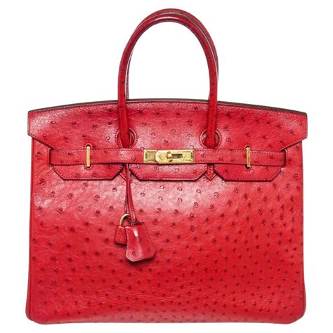 hermes birkin ostrich leather|hermes 35cm birkin bag.